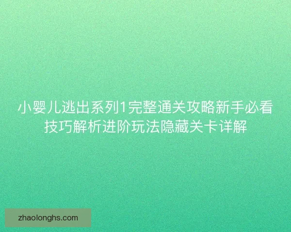 小婴儿逃出系列1完整通关攻略新手必看技巧解析进阶玩法隐藏关卡详解
